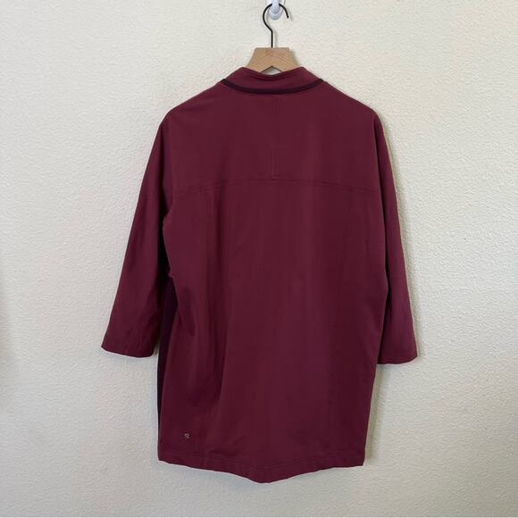 Lululemon Maroon Burgundy Berry Cocoon Coat Jacket Womens Size M - Picture 5 of 8
